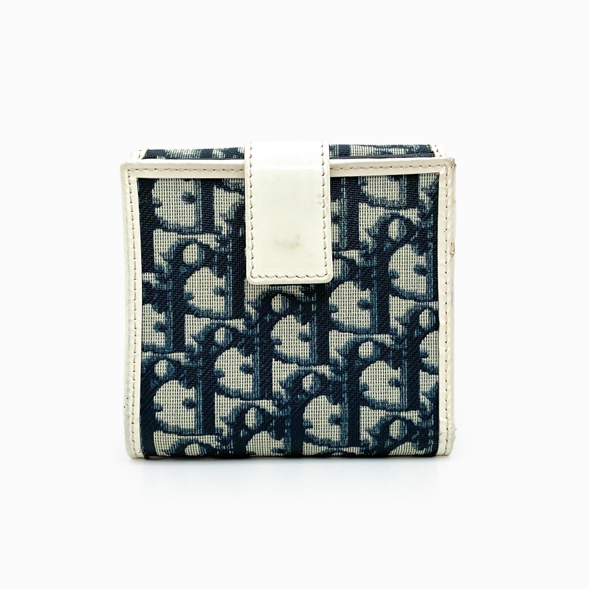 Authentic Christian Dior Trotter Oblique Diorissimo Small Wallet