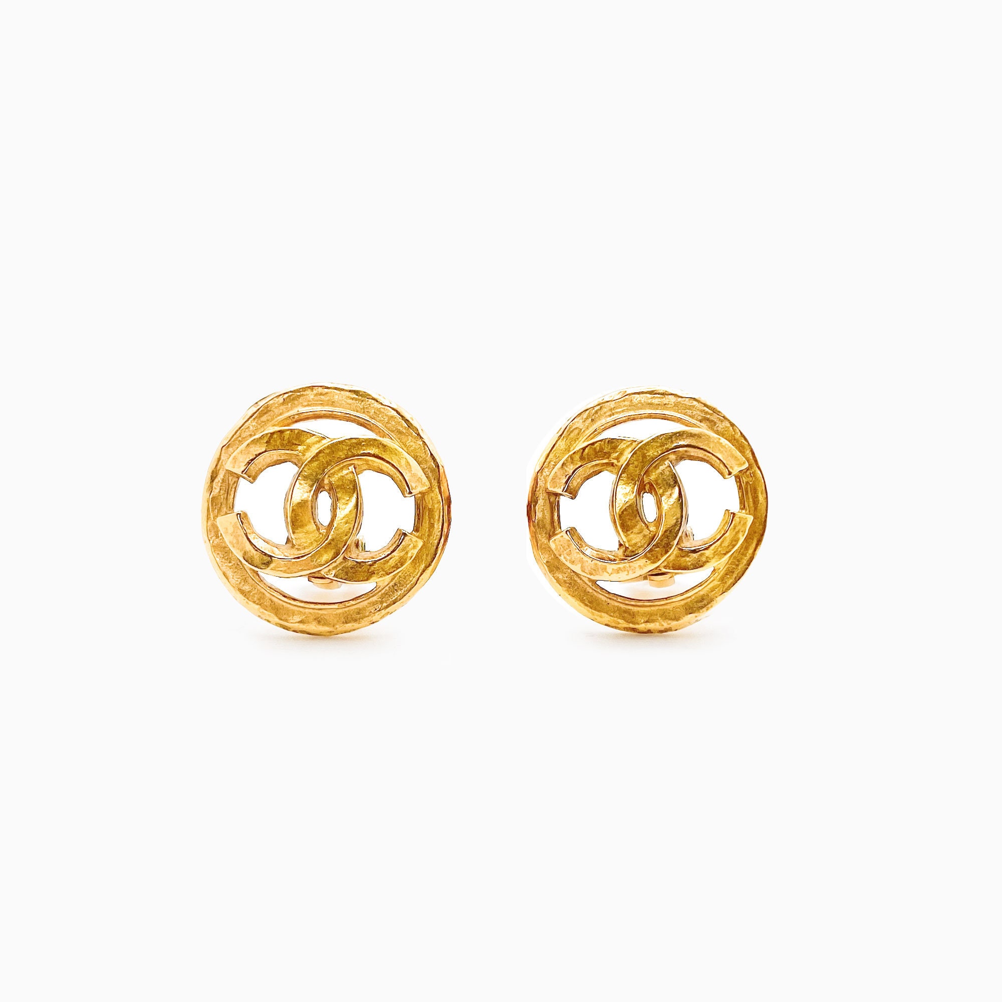 Gold Chanel Earrings 