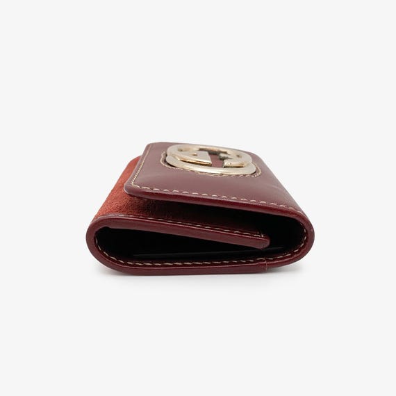 Authentic GUCCI Interlocking G Logo Key Case, Lea… - image 4