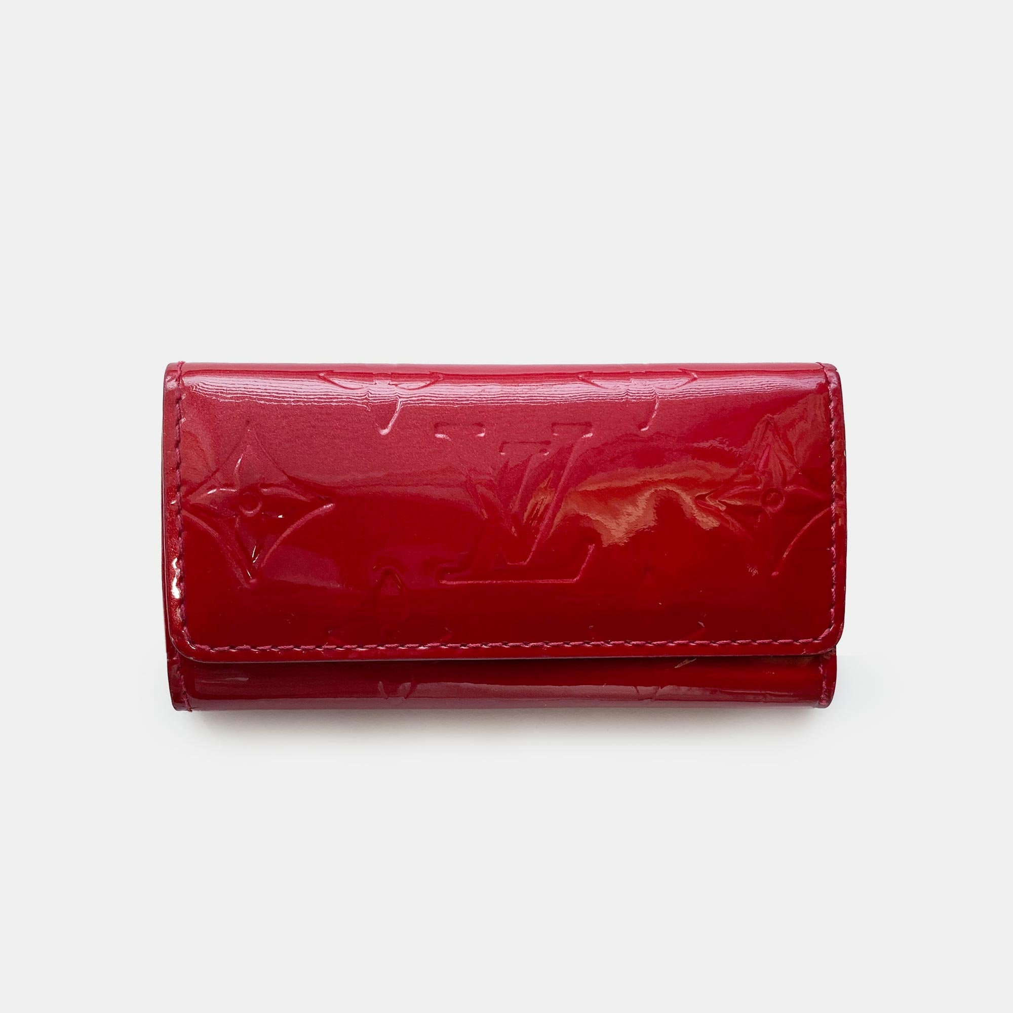 Louis Vuitton Burgundy Monogram Vernis Long Zip Wallet – Jadore