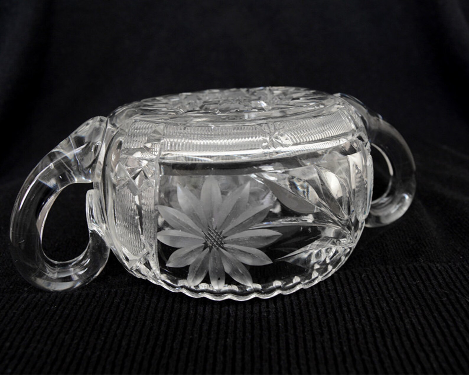 Antique ABP Cut Glass Crystal Sugar Bowl And Creamer American Etsy