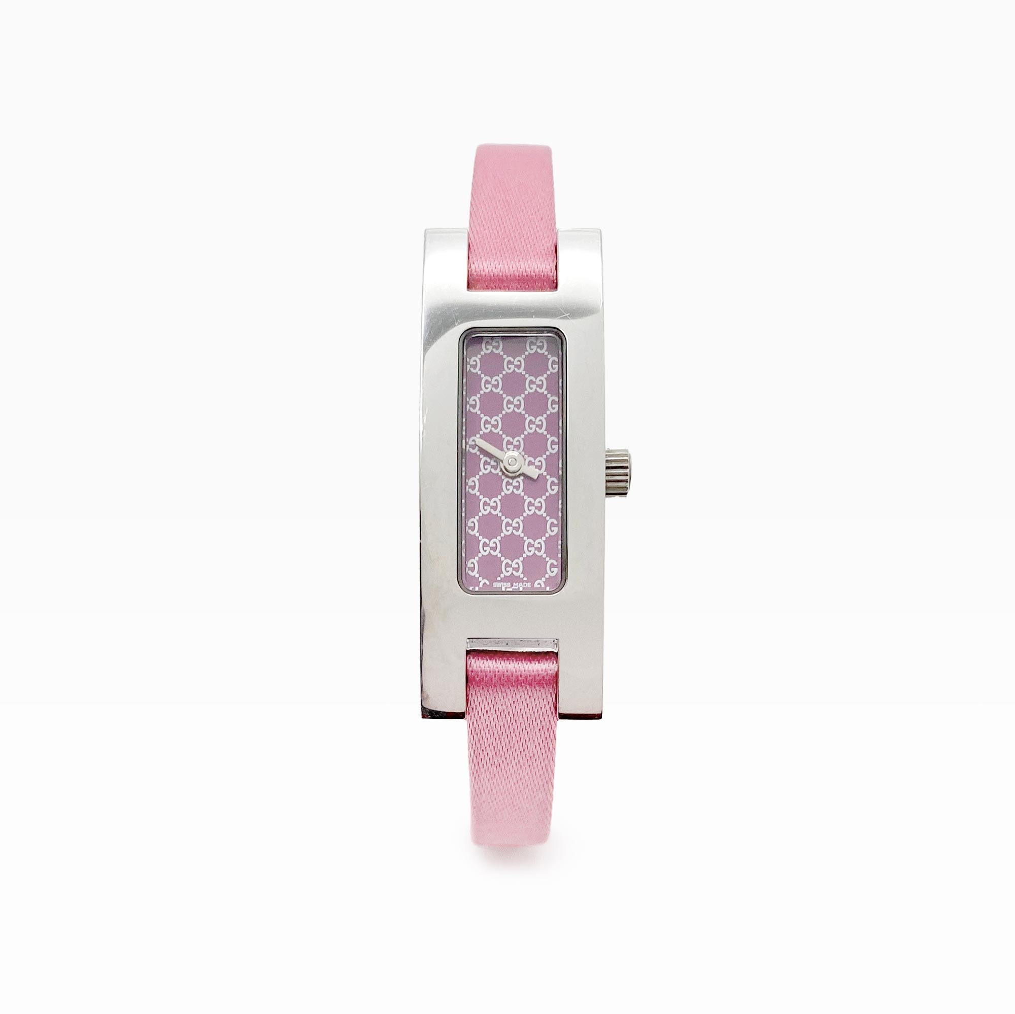 Gucci Pink Leather Watch Strap Gucci Pink Wristwatch Bands for sale | eBay main image 3