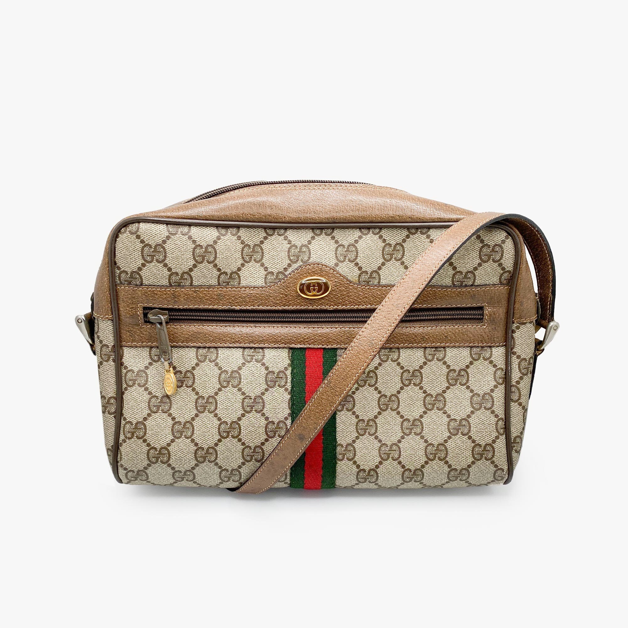 Gucci Vintage GG Plus Web Shoulder Bag - FINAL SALE (SHF-21509) – LuxeDH