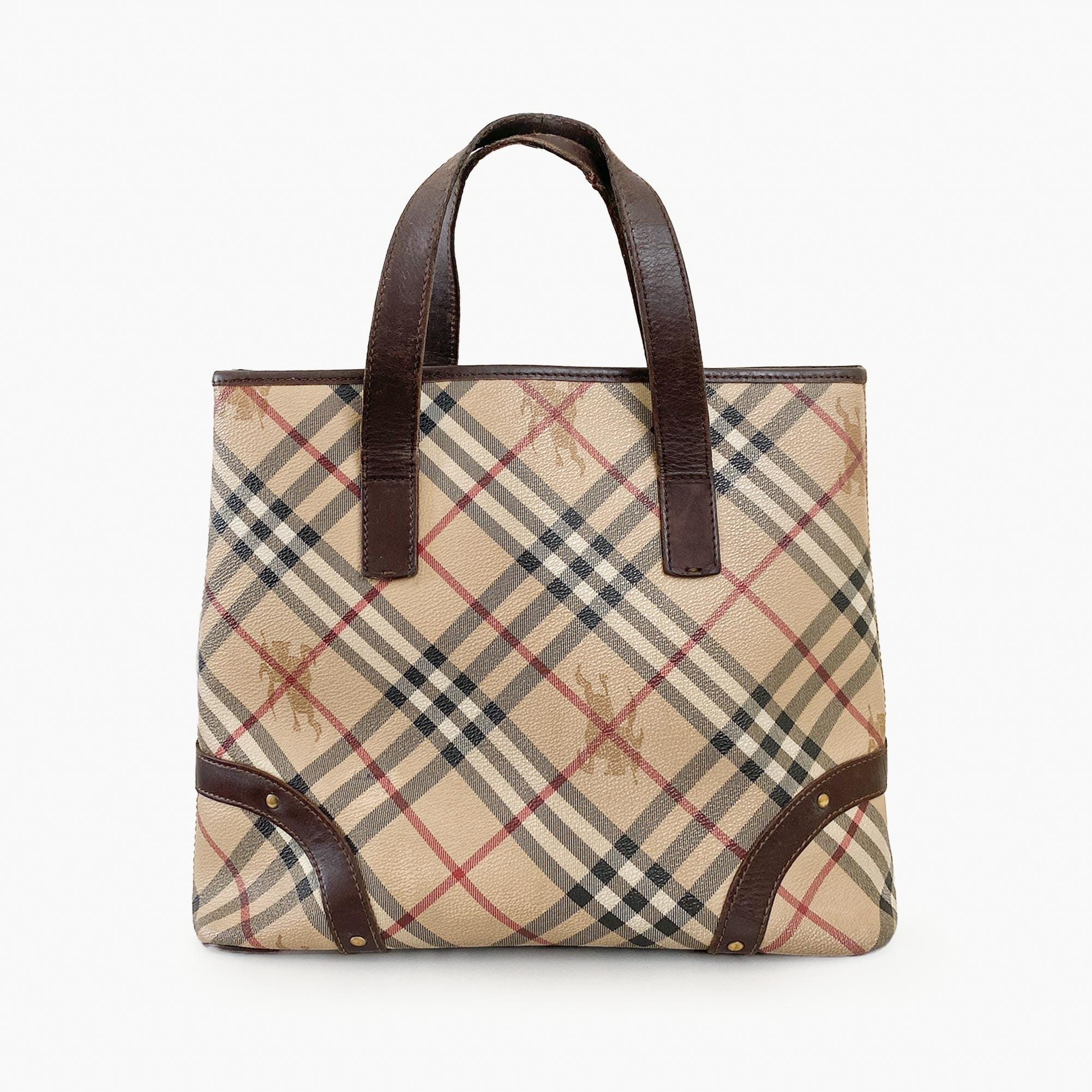 Burberry Haymarket Check Canvas Tote #277507B44B BURBERRY Canterbury Haymarket Check Tote Bag Multicolor main image 2