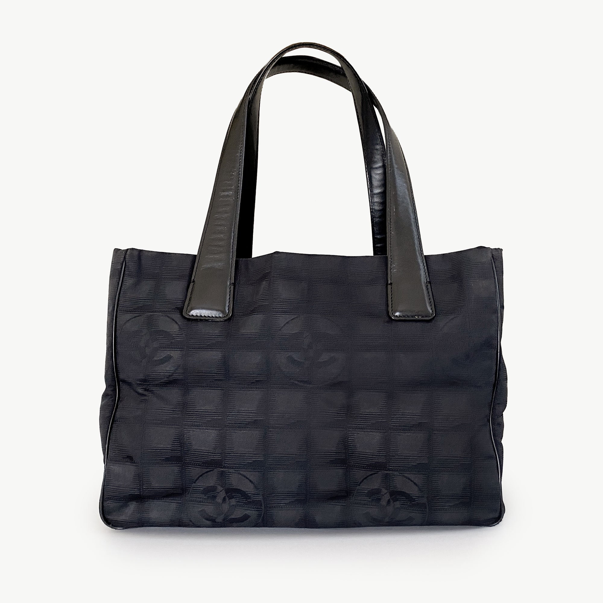 Chanel Nylon Polka Dot Medium Flap Bag