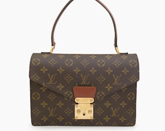 Authentic LOUIS VUITTON Concorde Monogram Top Handle Bag