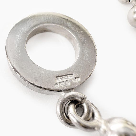Authentic GUCCI Silver Ball Chain Toggle Clasp Br… - image 4