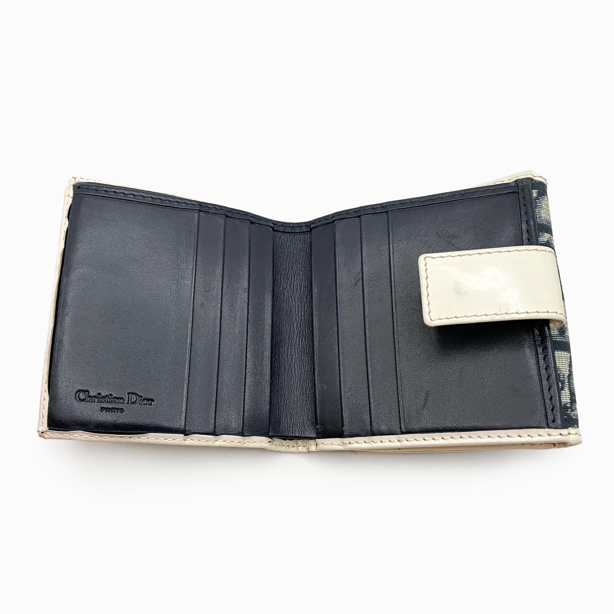 Authentic Christian Dior Trotter Oblique Diorissimo Small Wallet
