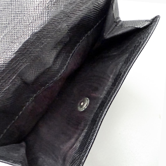 Authentic PRADA Triangle Logo Black Saffiano Comp… - image 10