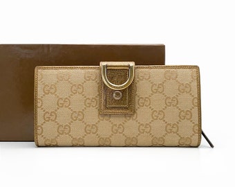 【90s vintage】GUCCI Horsebit motif Wallet Authentic GUCCI Horsebit Long Wallet - Etsy