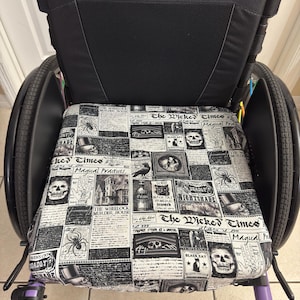 Wheelchair Seat/Cushion Cover (multiple designs)