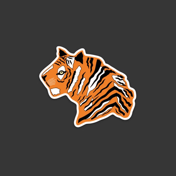 Princeton Tigers Vinyl Sticker Decal - Multiple Sizes For Car, Truck, Cornhole