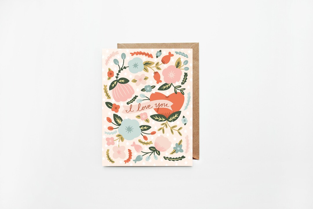 I Love You Mothers Day Greeting Cards | Individual or Set of 8 ...