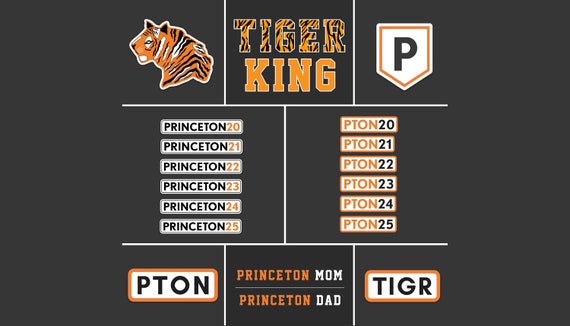 Princeton Stickers Tiger Mascot Students Alumni | Etsy