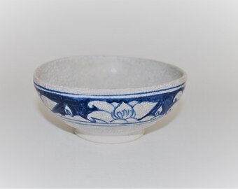 Antique Dedham Pottery Small Azalea Fruit Bowl | Arts and Crafts Art Pottery