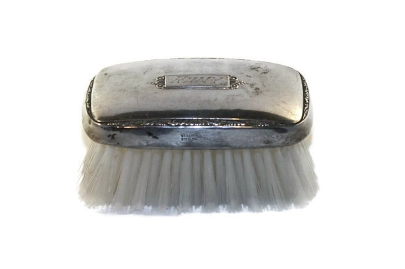 Vintage Webster Sterling Silver Baby Hair Brush Baby Gift Etsy