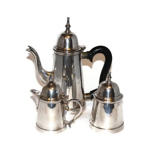 Vintage Leonard Silver Plate Coffee Set - Tea Set - Expresso Set - Hot Chocolate Set EPNS