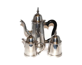 Vintage Leonard Silver Plate Coffee Set - Tea Set - Expresso Set - Hot Chocolate Set EPNS