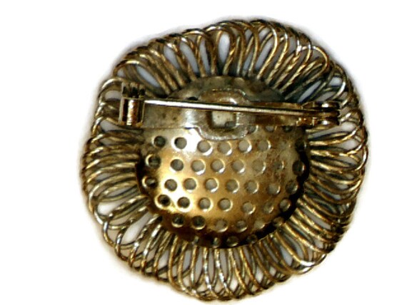 Beautiful Vintage Antique Art Nouveau Gold Tone S… - image 2