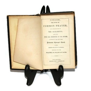 Lovely small early American edition of the Book of Common Prayer image 4