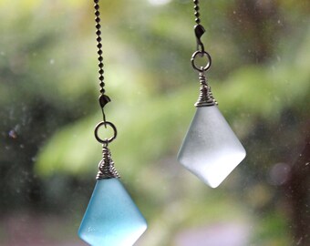 Ceiling Fan And Light Pull Chain Set With Sailboat Charm Lighting