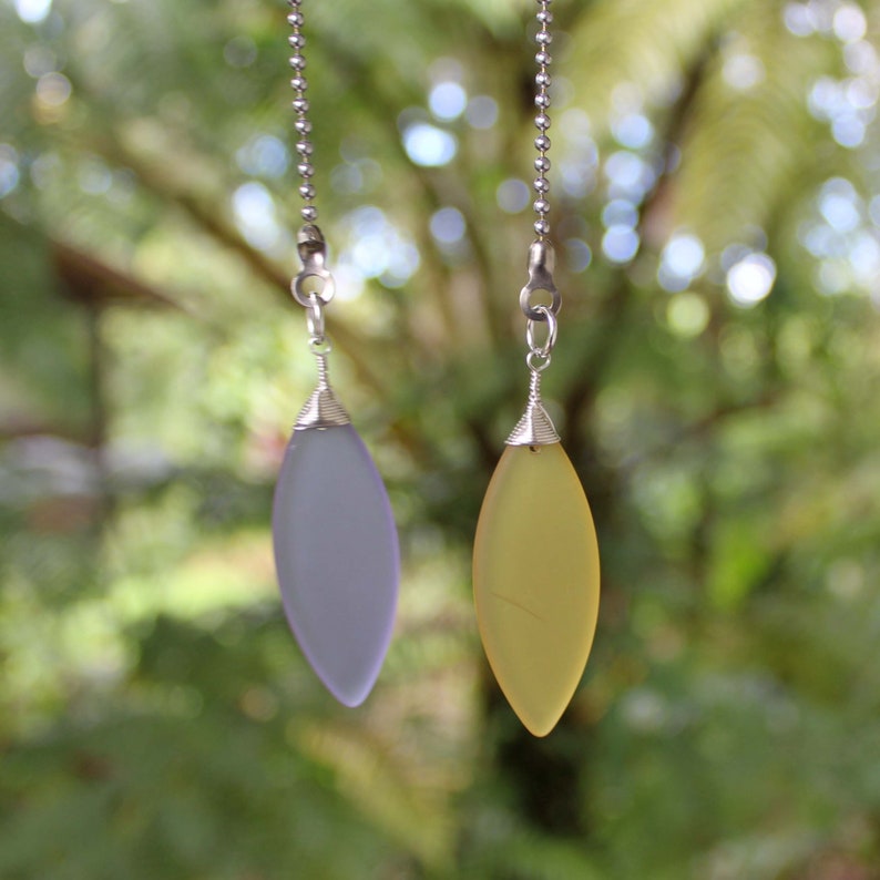 Beach Glass Ceiling Fan Pull 8 COLORS Fan Chain Fan Pull Etsy