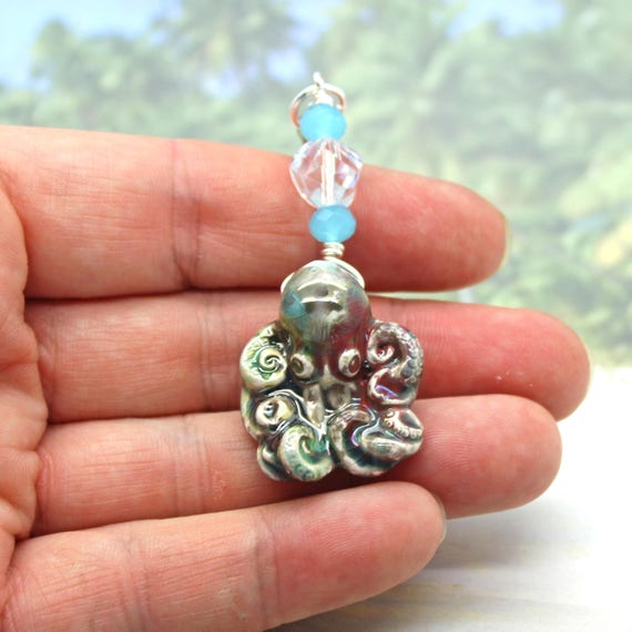 Little Cermaic Octopus Ceiling Fan Pull Chain Little Cermaic Octopus Ceiling Fan Pull, Ceiling Fan Pulls Beach