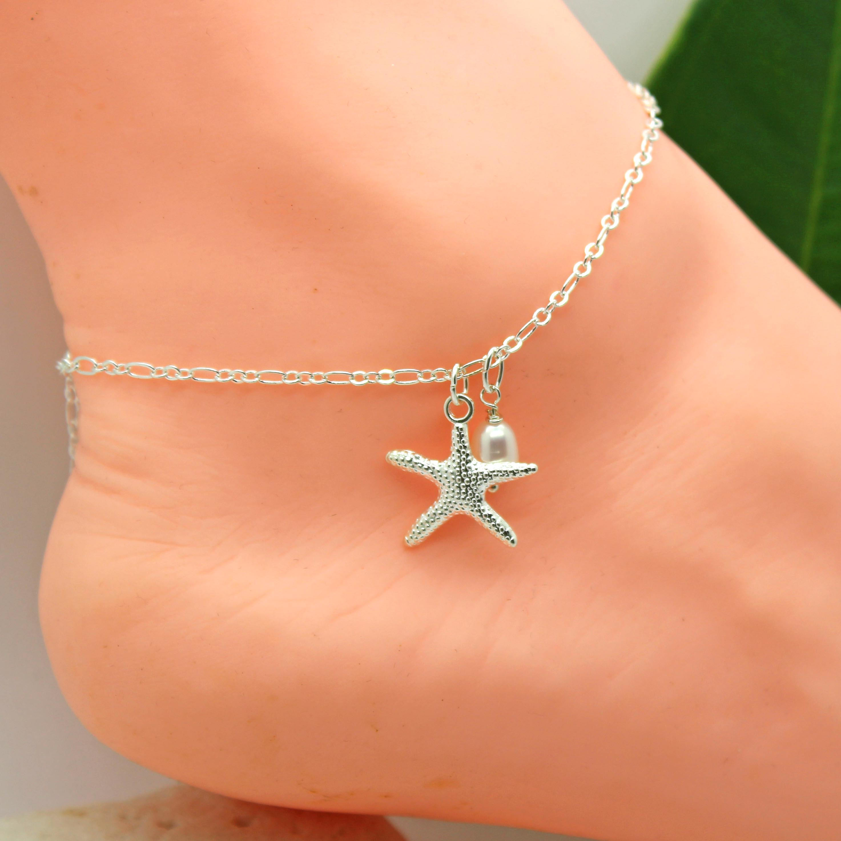 Starfish Anklet Bridesmaid Beach Wedding Tropical Beach Etsy