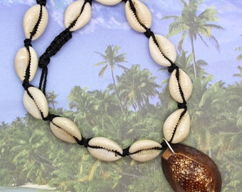 Sea Shell Choker, Cowrie Shell Ketting, Surfer Ketting, Strand Ketting, Cowrie Schelpen, Shell Sieraden, Schelpen