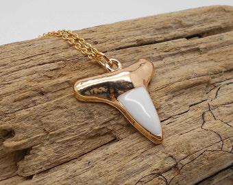 Sharks Tooth Necklace - Shark, Fish, Ocean, Tropical, Beach, Beach Wedding