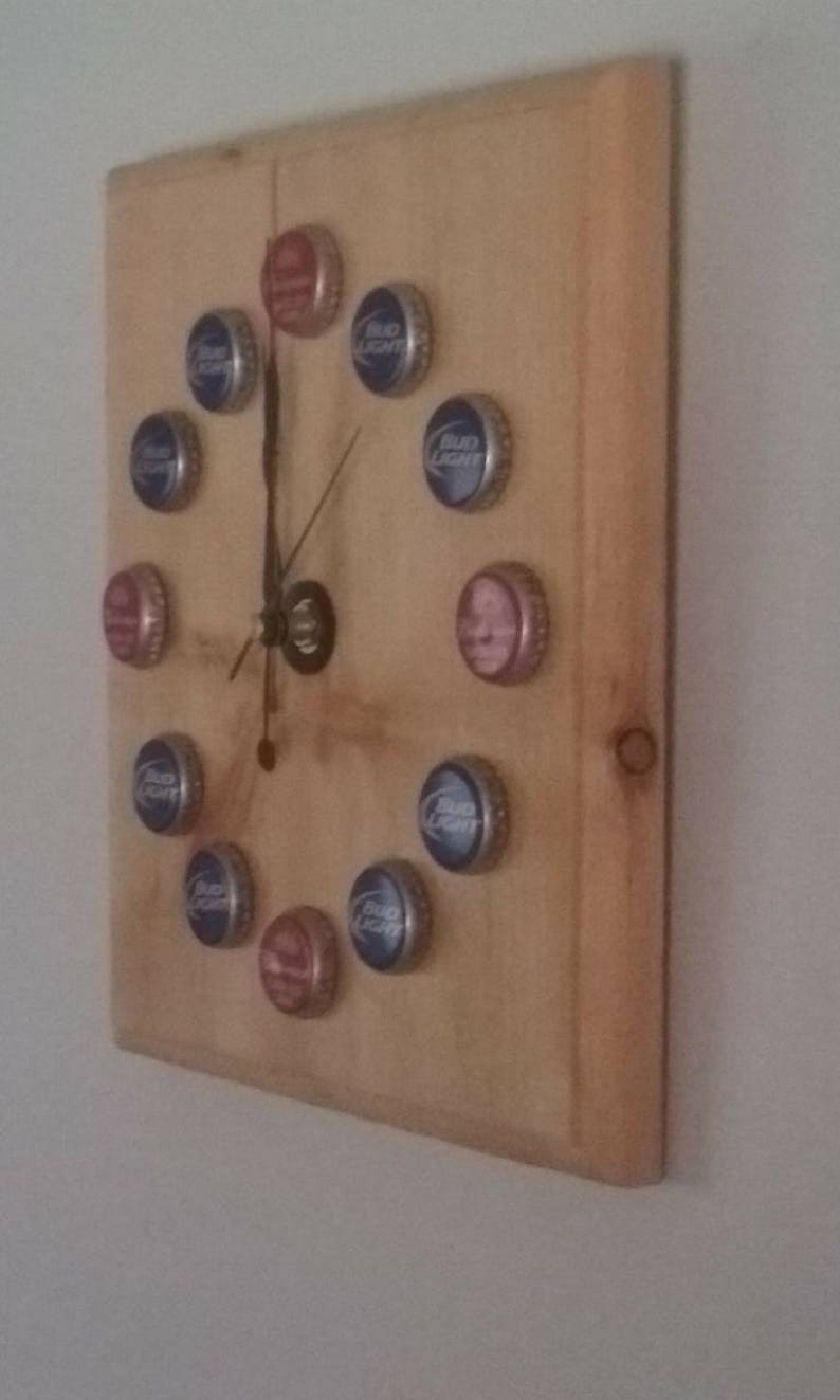 Beer Cap Clock Etsy