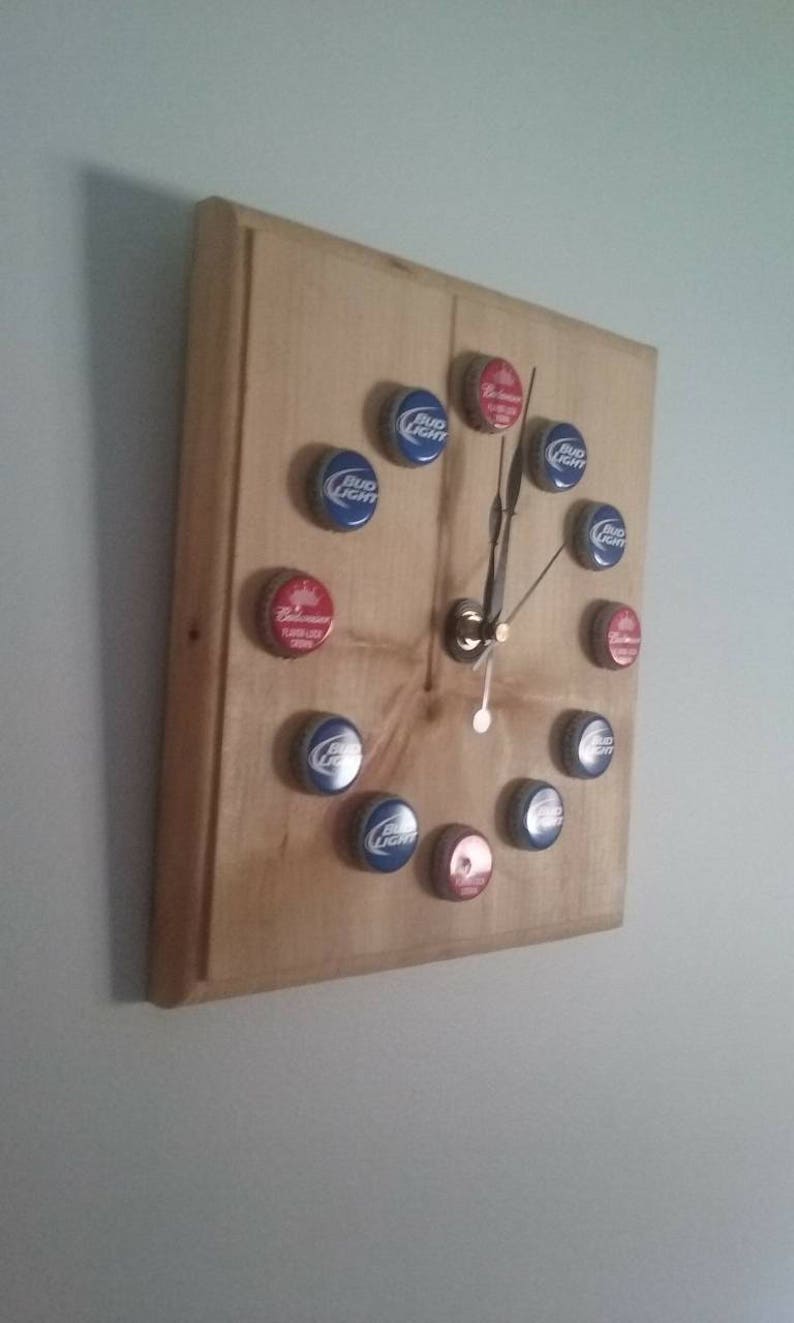 Beer Cap Clock Etsy