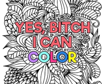 Coloring Book Bitch - Etsy