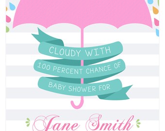 Inbjudan till babyshower (DIGITAL FIL)