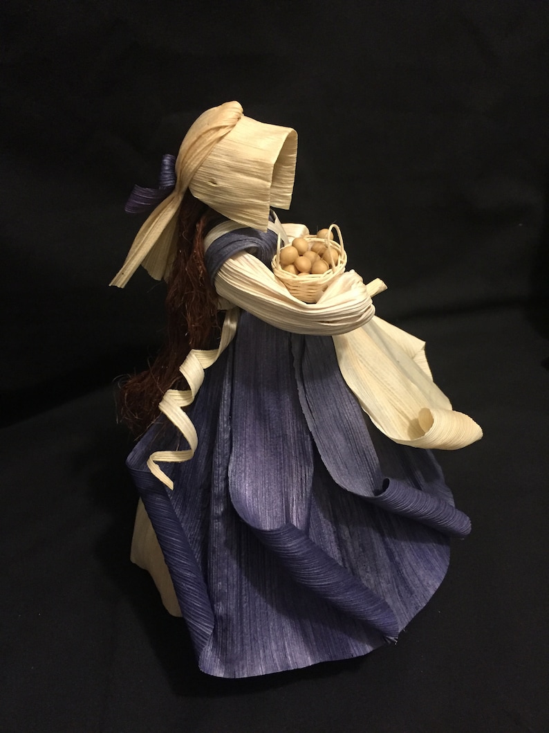 Corn Husk Dolls all natural materials corn silk for the Etsy
