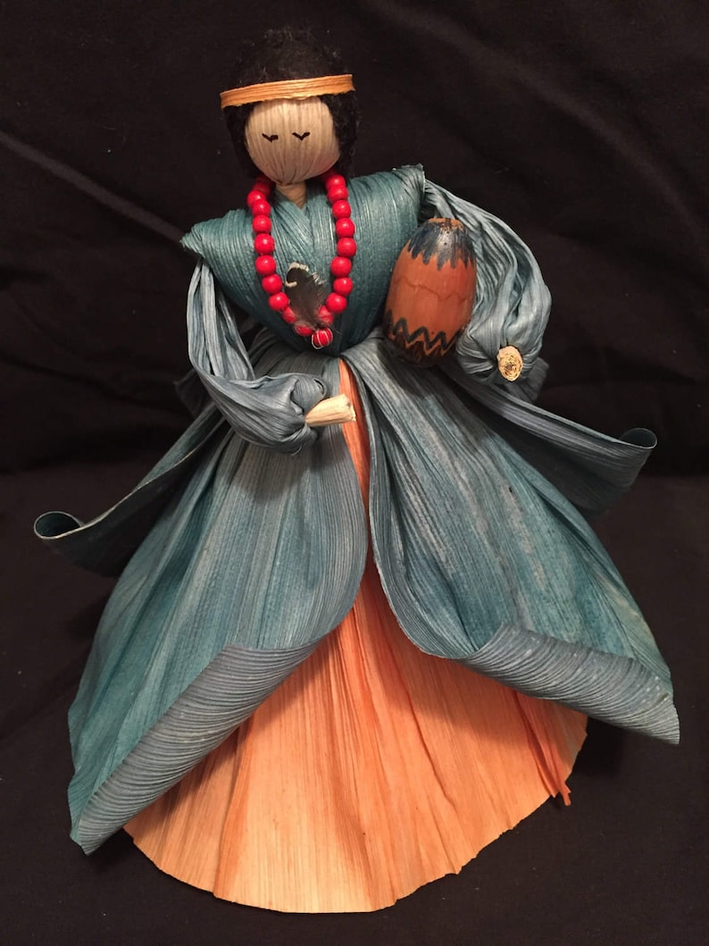 Native American Corn Husk Lady Etsy