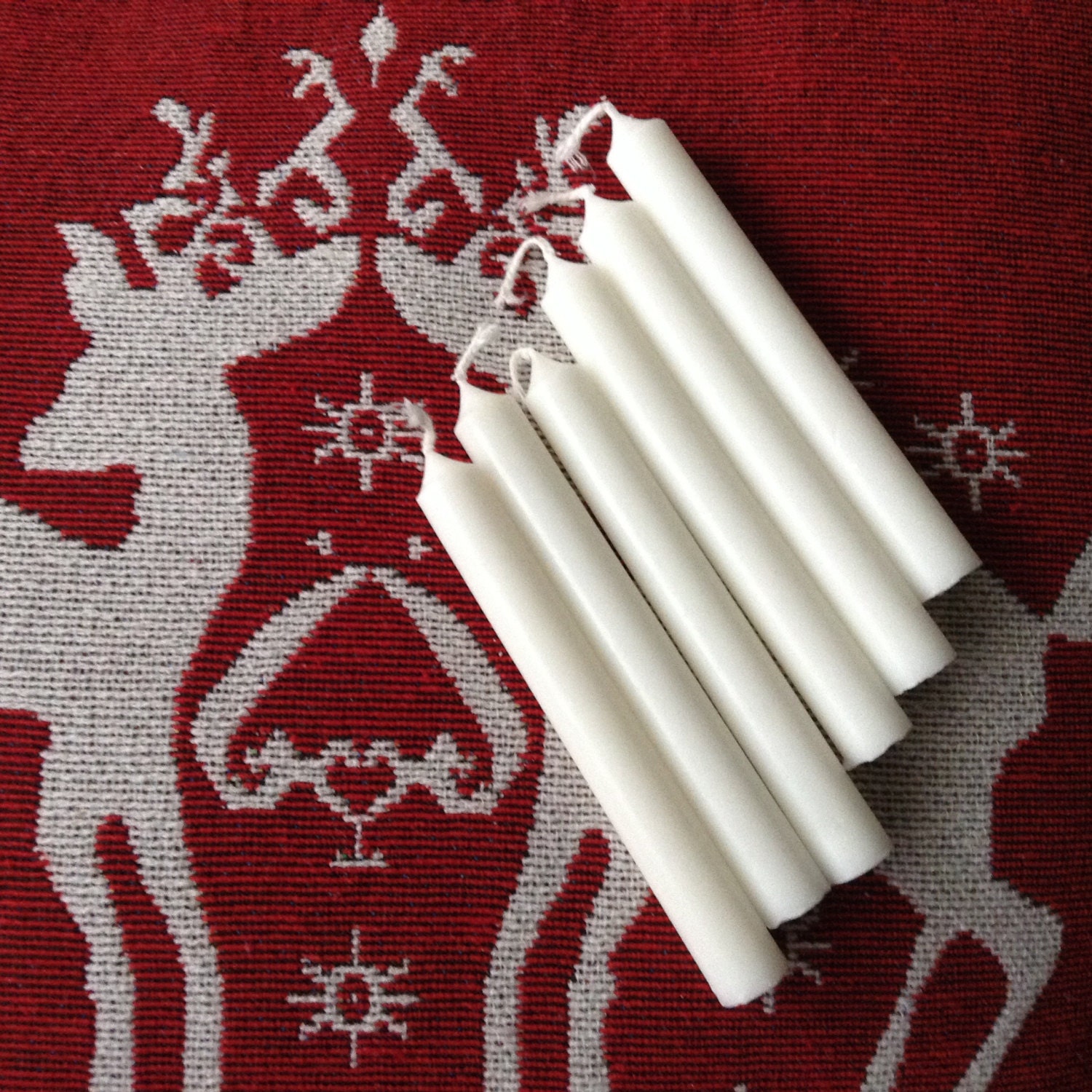 12 White Candles for Vintage German Clipon Candleholders, Traditional