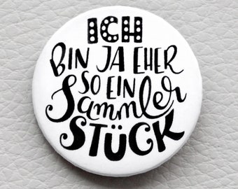 Handlettering caab button 'SAMMLERSTÜCK'