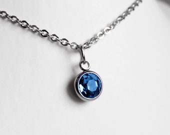 CAABjewels Anhänger 'CHARM Glasschliff pfauenblau'