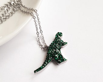 CAABjewels Kette 'DINO' Dinosaurier Statement Edelstahl