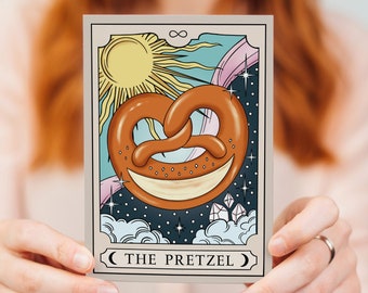 TYPE Postkarte 'The Pretzel' im Tarotkarten-Design