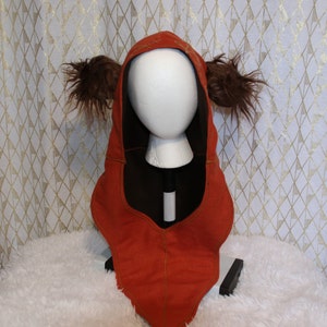 Star Wars Celebration Cosplay Ewok Gift Cosplay Costume with big extra floofy ears image 4