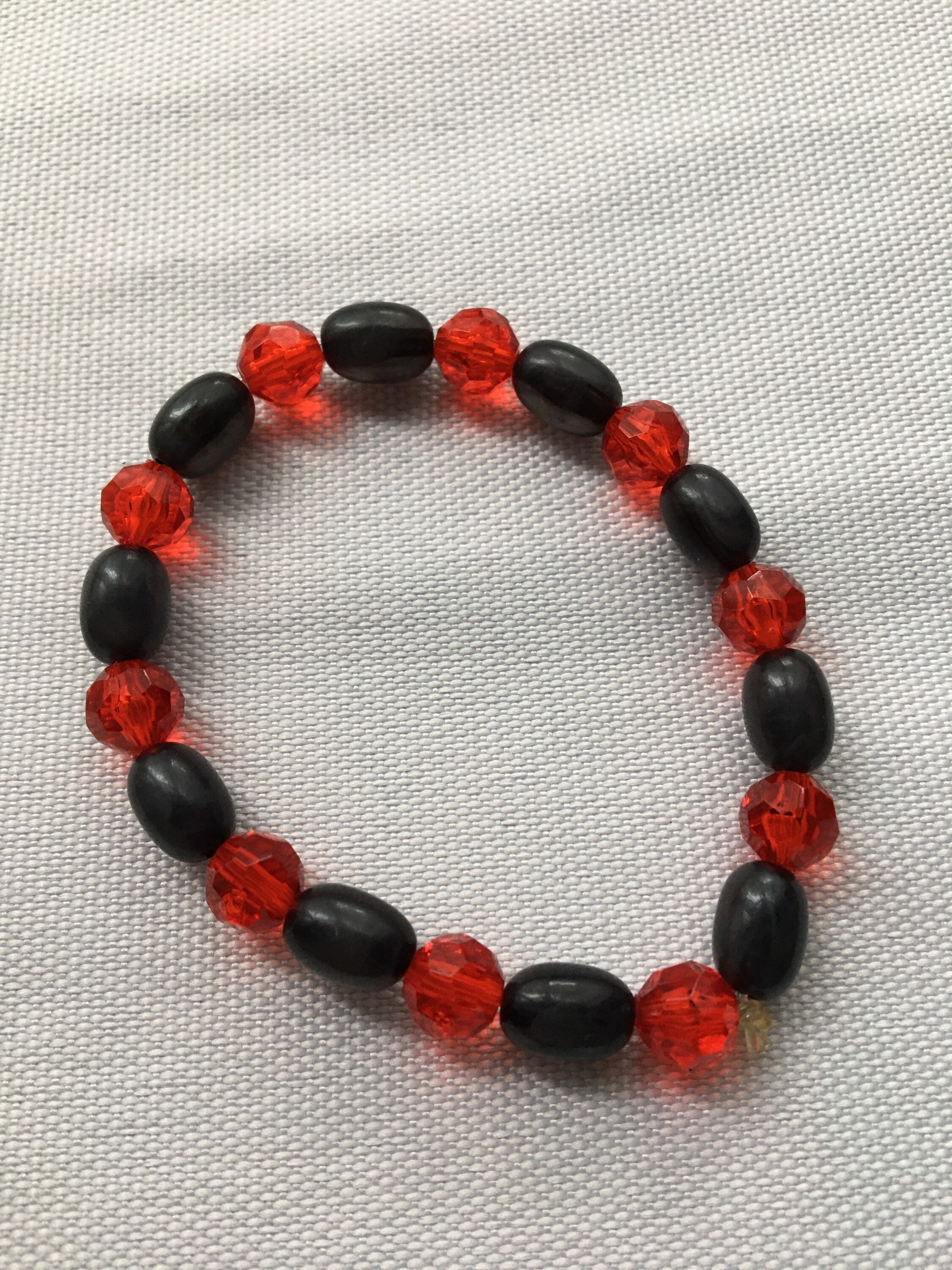 Black and red bead bracelets Etsy