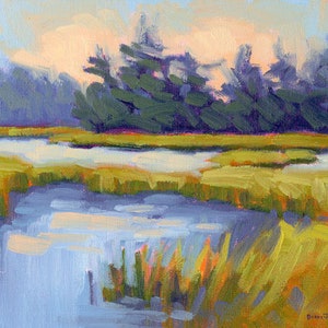 Art. Oil Painting. Landscape. Maine Art. Freeport, Maine painting. Original art. Landscape painting.Original painting. Enjoy gifts of Maine!