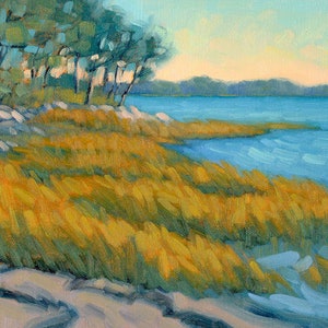 Art. Oil Painting. Landscape. Maine Art. Freeport, Maine painting. Original art. Landscape painting.Original painting. Enjoy gifts of Maine!