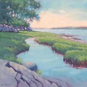 Art. Oil Painting. Seascape. Maine Art. Freeport. Maine painting. Original. Seascape painting.Original painting. Enjoy gifts of Maine!