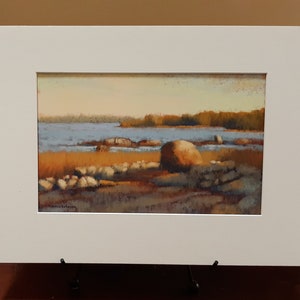 Art. Maine Art. Yarmouth, Maine painting. Original art. Landscape painting.Original painting. Pastel Painting. Enjoy gifts of Maine image 3