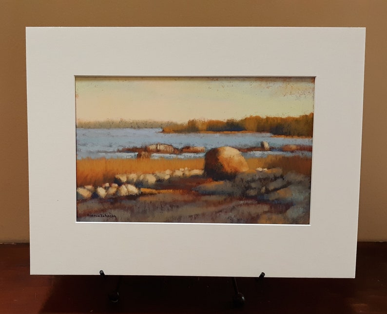 Art. Maine Art. Yarmouth, Maine painting. Original art. Landscape painting.Original painting. Pastel Painting. Enjoy gifts of Maine image 3