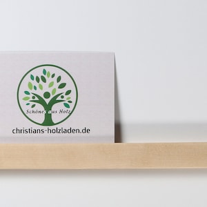 Bilderleiste Birke 30 cm bis 90 cm lang mit Klebestreifen und Schrauben (30 Euro/m Grundpreis)