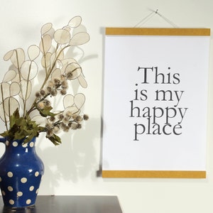 Posterleiste DIN A 3 - 29,7 cm Gelb (DIN A 0, A 1, A 2, A 3, A4, A5, A6) magnetisch Geschenk mit Magneten Holzrahmen Bilderrahmen